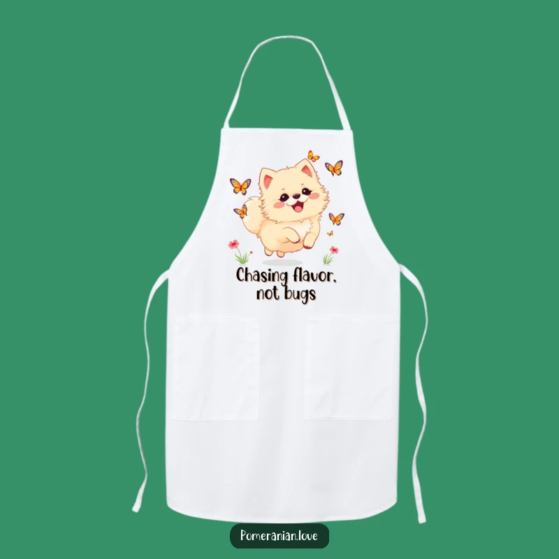 Funny Delight Pomeranian Apron: Cook with Whimsical Joy!