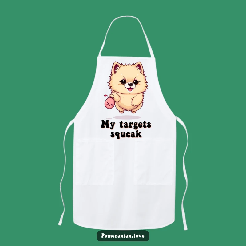 Funny Playtime Pomeranian Apron - Chase Your Fun