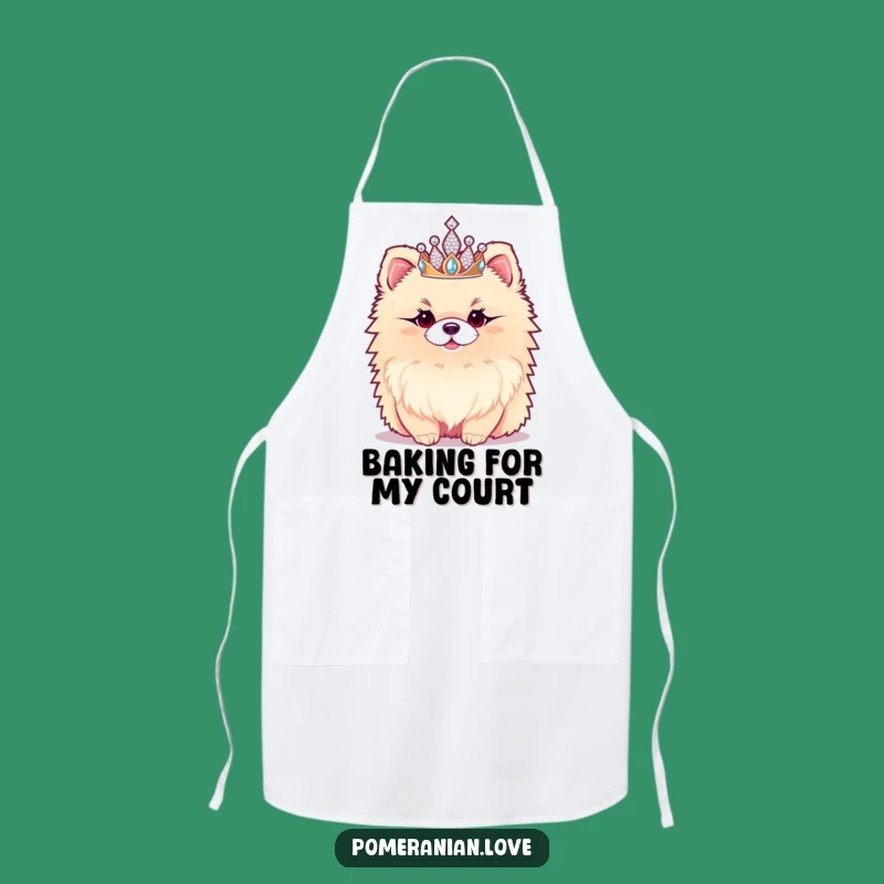 Funny Pomeranian Apron - Royal Chef, Pet Owner Kitchen Gift Idea