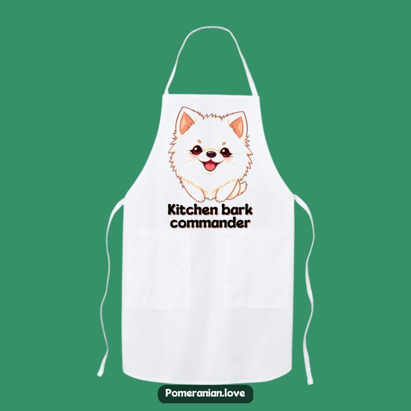 Funny Playful Pomeranian Apron: Cook with Happy Yaps!