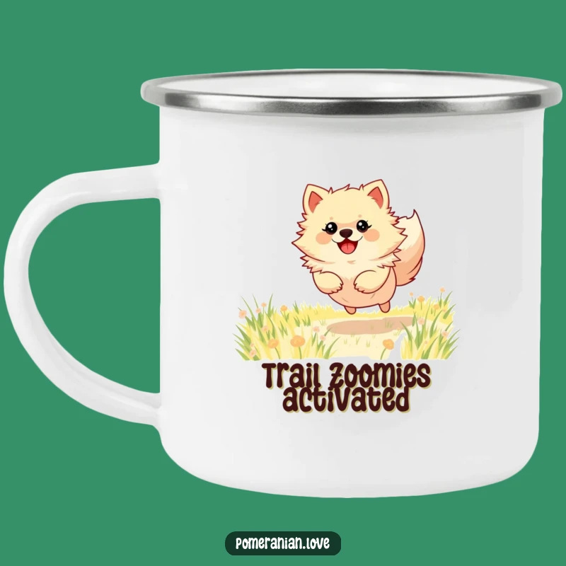 Funny Pomeranian Adventure Camping Mug: Fuel Your Wanderlust with Doggy Spirit!