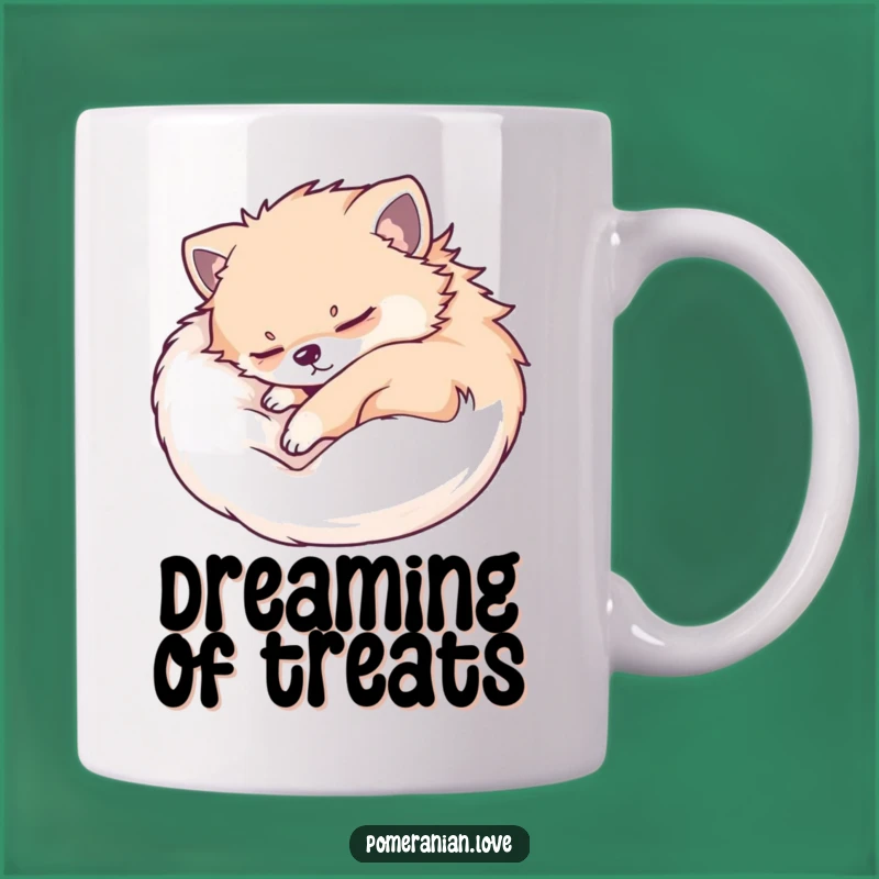 Funny Sleeping Pomeranian Mug - Peaceful Dog Lover Gift for Cozy Mornings!