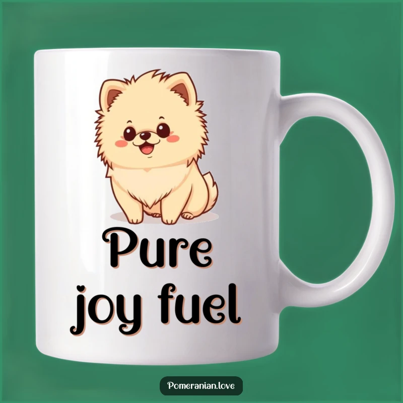 Funny Happy Pomeranian Mug - Brighten Your Day with a Smile