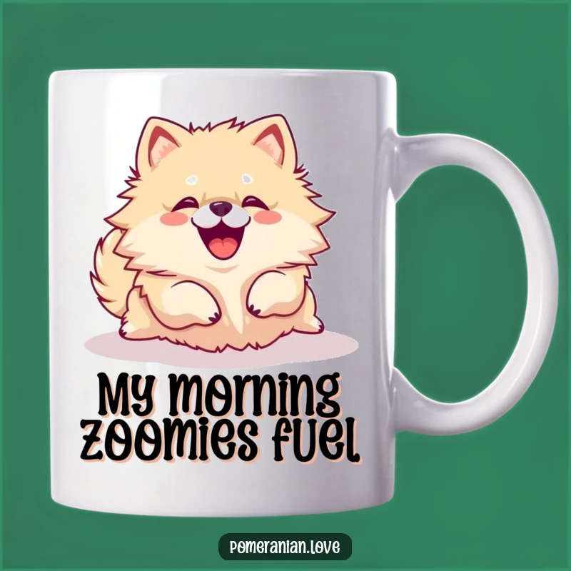 Funny Pomeranian Rolling Over Mug - Adorable Yip, Perfect Gift for Dog Lovers