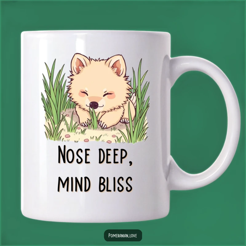 Funny Pomeranian Digging Mug: Adorable Dog Lover Gift Idea for Him or Her