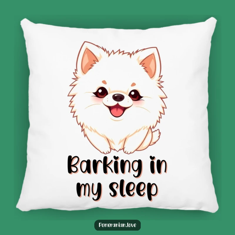 Funny Playful Pomeranian Pillow: Cuddle with Canine Chatter!