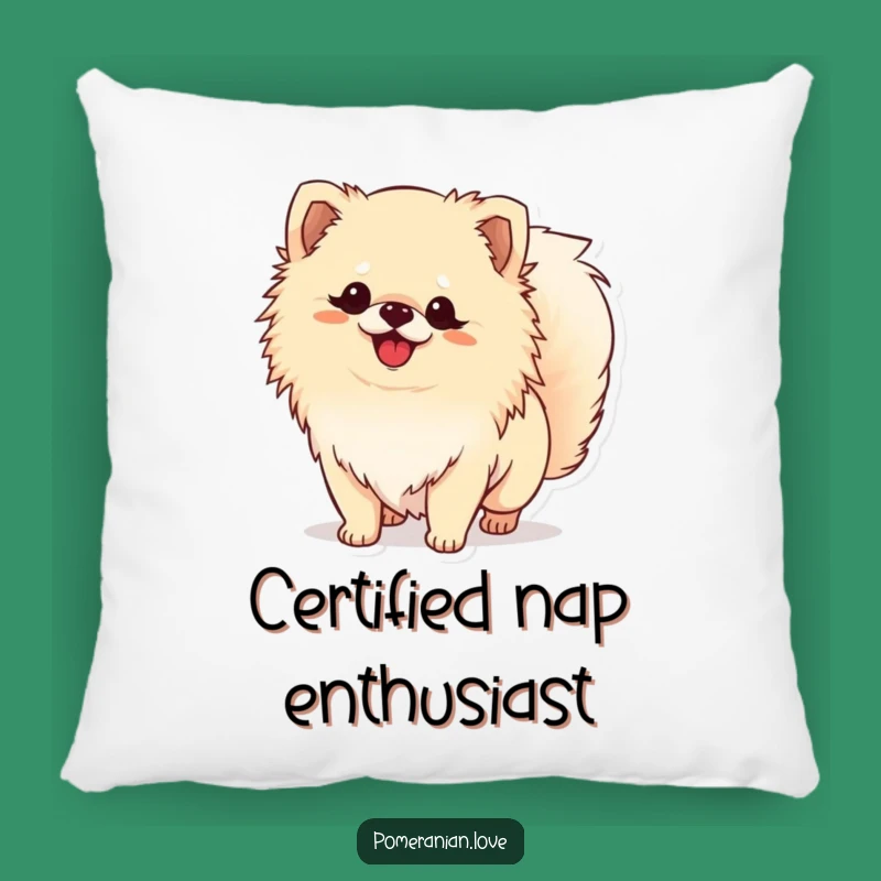 Funny Pomeranian Tail Wagging Pillow - Cozy Cushion for Dog Lovers' Comfort!