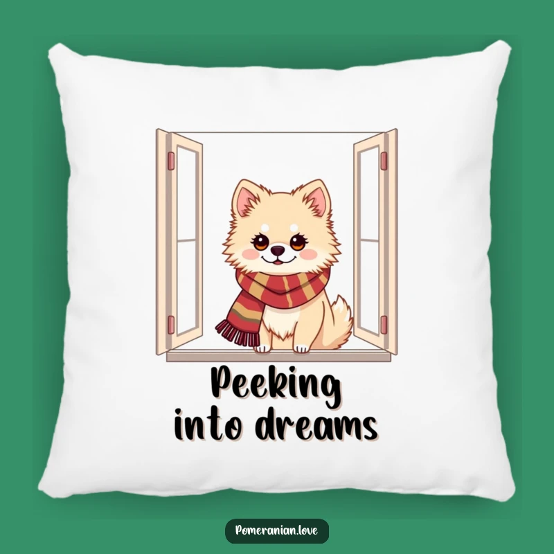 Funny Festive Pomeranian Pillow: Cuddle Up with Holiday Cheer!