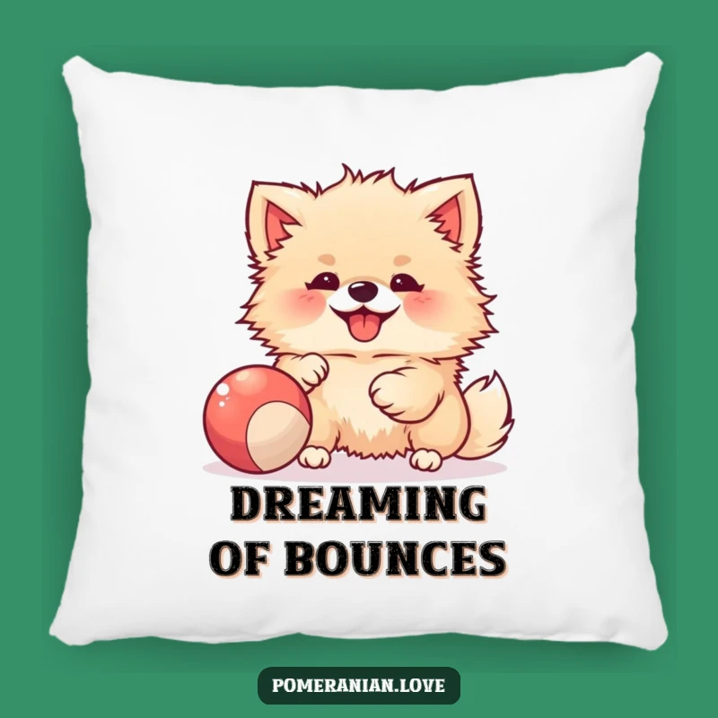 Funny Joyful Pomeranian Pillow - Cozy Playful Companion