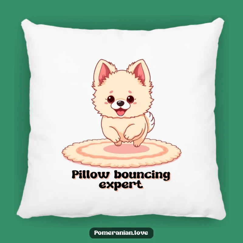 Funny Pomeranian Ear Bounce Pillow: Soft Playful Dog Accent Pillow, Perfect Funny Gift