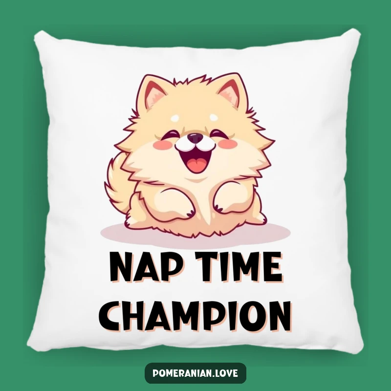 Funny Pomeranian Rolling Over Pillow - Comfy Yip Cushion, Cute Pet Gift
