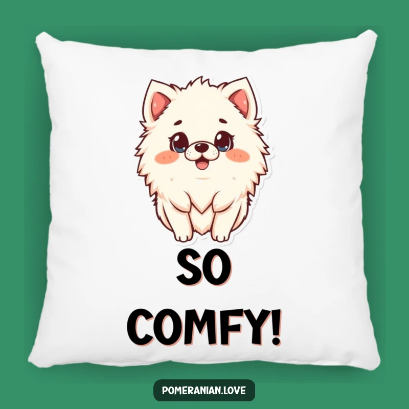 Funny Surprised Pomeranian Pillow - Soft & Hilarious Home Decor Gift