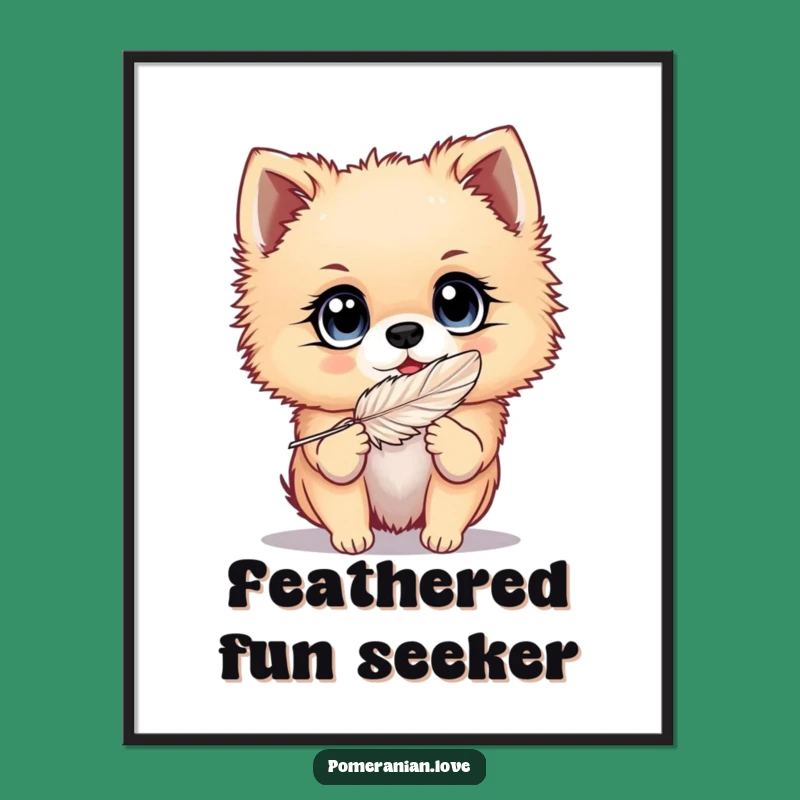 Funny Pomeranian Eyes Digital Print: Instant Playful Decor