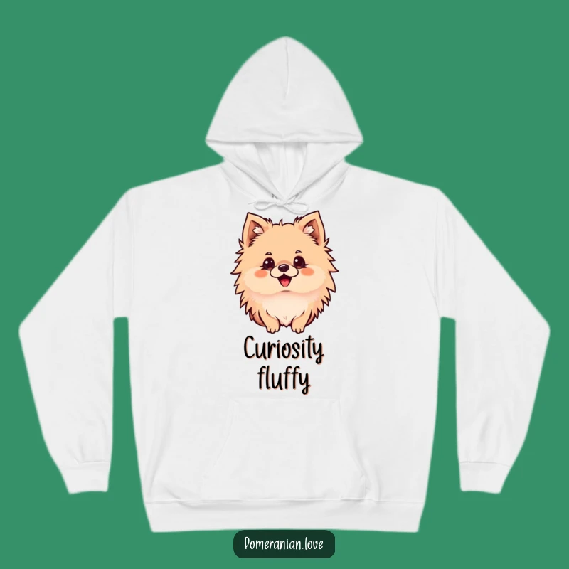 Funny Pomeranian Hoodie: Curious Dog, Cozy Warm Funny Gift for Dog Lovers
