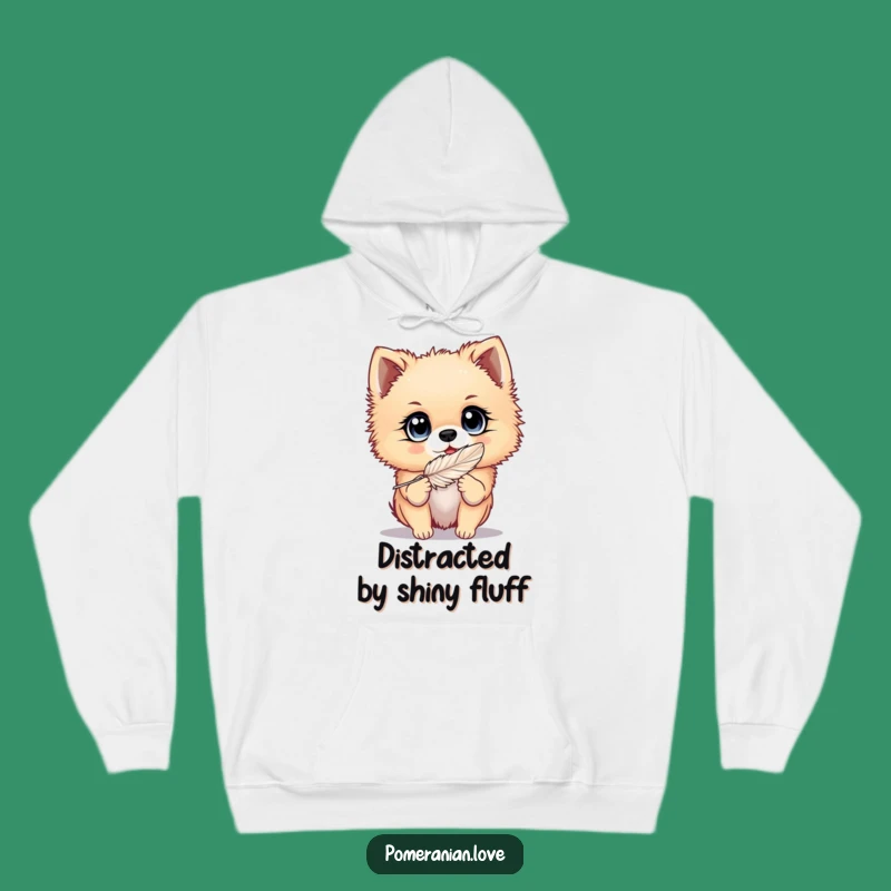 Cozy Funny Pomeranian Eyes Hoodie: Warm & Hilarious Playful Pup Apparel