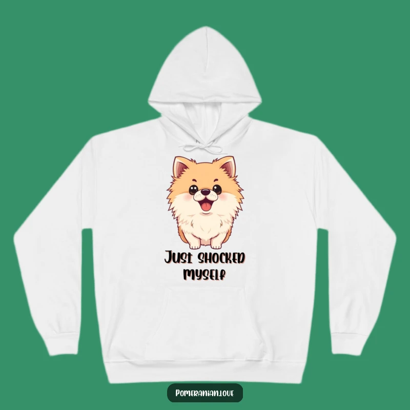 Funny Surprised Pomeranian Hoodie - Cozy Shock for All Occasions