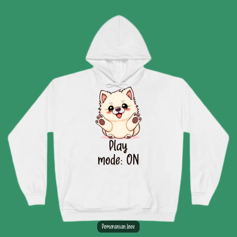 Cozy Funny Pomeranian Fetch Hoodie - Eager Paws Design, Great Dog Lover Gift