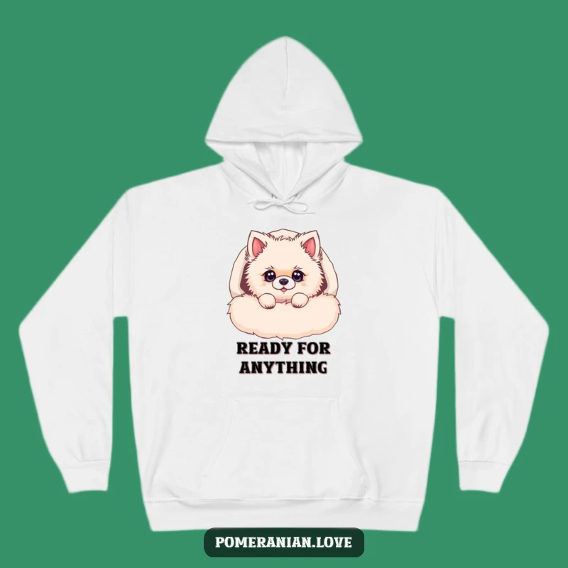 Funny Pomeranian Bed Hoodie: Cozy Peek-a-Boo Pup, Warm & Adorable Gift