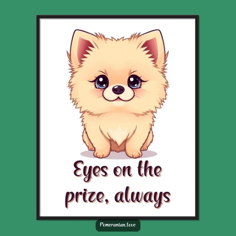 Bright-Eyed Pom Art Free Printable: Adorable Dog Downloadable Wall Decor