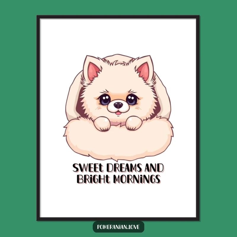 Free Printable Pomeranian Wall Art: Curious Pup Decor for Cozy Spaces