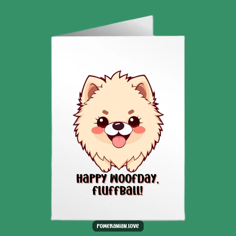 Free Printable Pomeranian Birthday Card Funny Dog Downloadable Gift