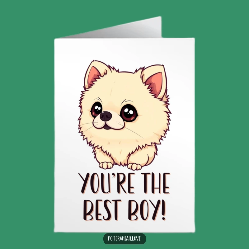 Free Printable Curious Pomeranian Congrats Card - Hilarious Doggy Guess Downloadable Gift