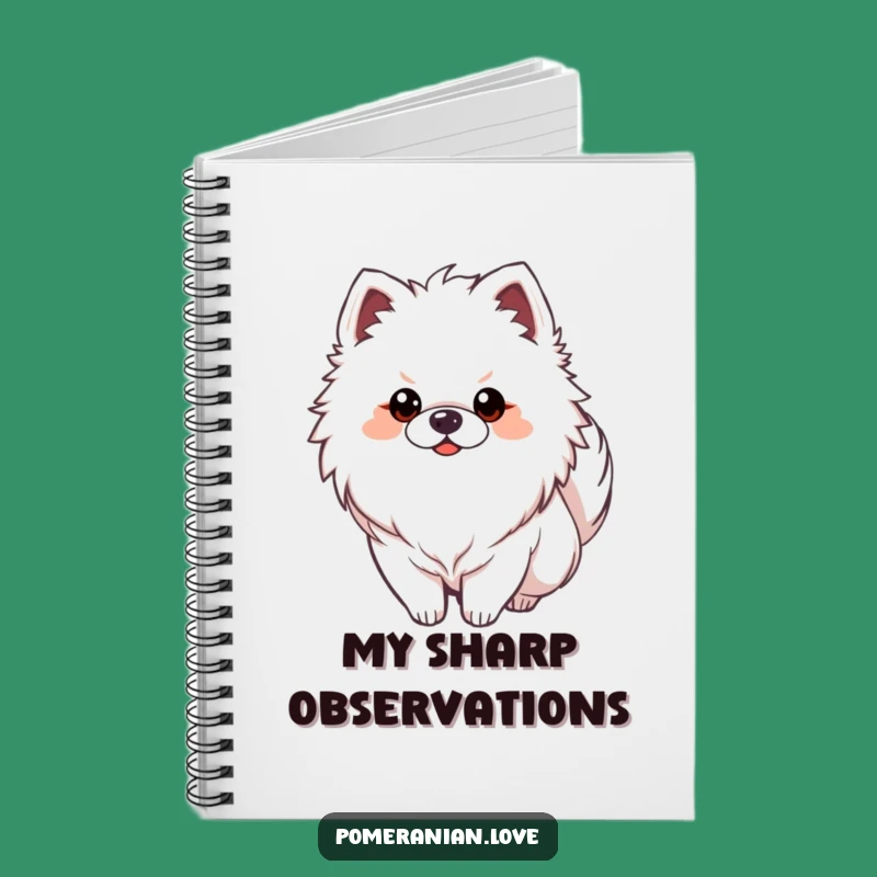 Funny Alert Pomeranian Notebook - Watchful Dog Journal - Gift