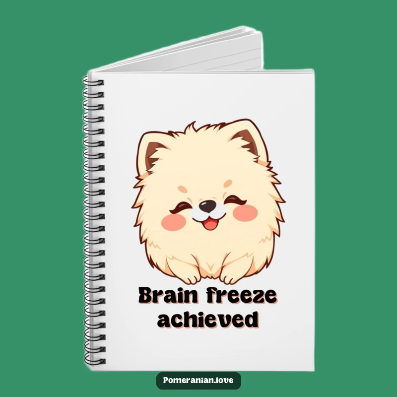 Funny Pomeranian Head Scratch Notebook: Jot Down Ideas with Pup-tastic Flair