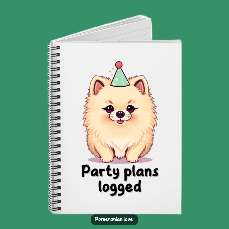 Funny Pomeranian Party Notebook - Jot Down Festive Ideas