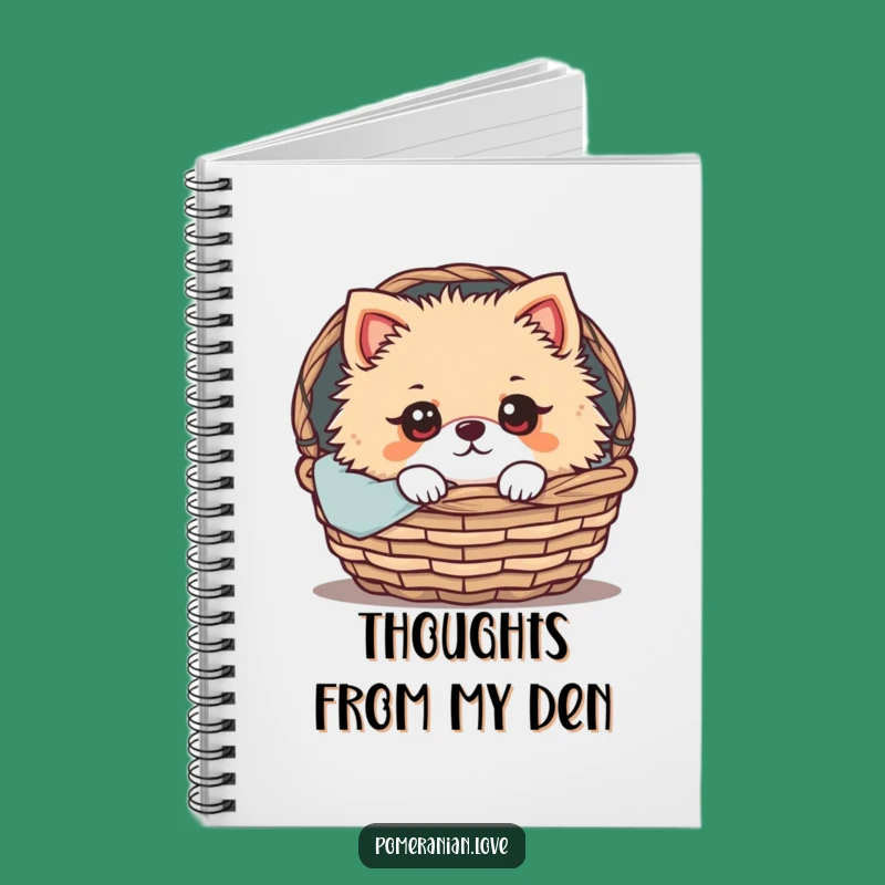Funny Pomeranian Peek Notebook: Jot Down Ideas with Expressive Charm, Perfect Gift!