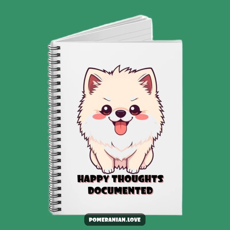 Funny Pomeranian Happy Pant Notebook: Jot Down Happy Thoughts with This Pup