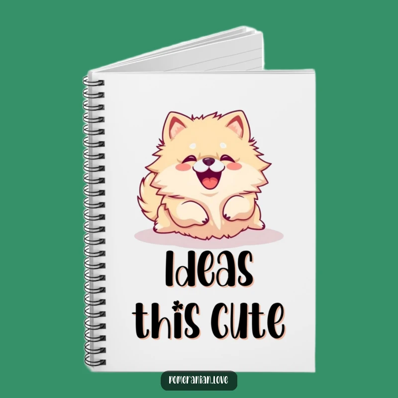 Funny Pomeranian Rolling Over Notebook - Joyful Yip Journal, Great Gift Idea