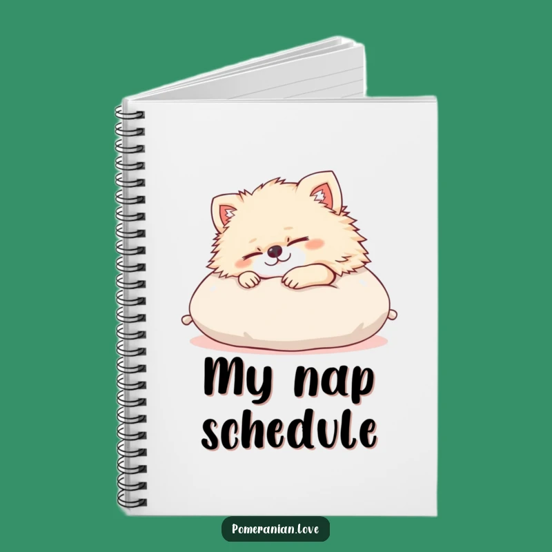 Funny Pomeranian Dream Notebook: Content Dog Journal, Hilarious Gift for Writers