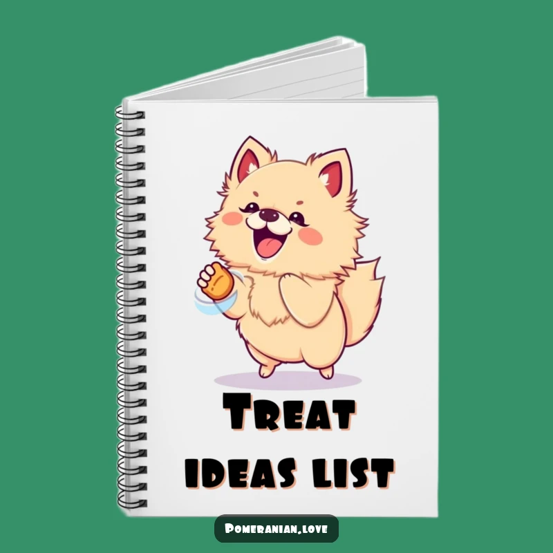 Funny Pomeranian Treat Jump Notebook - Energetic Ideas Hilarious Gift