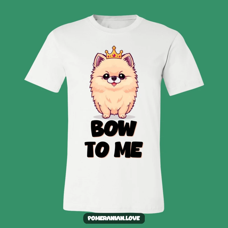 Funny Royal Pomeranian Crown T-Shirt - Majestic & Funny Gift