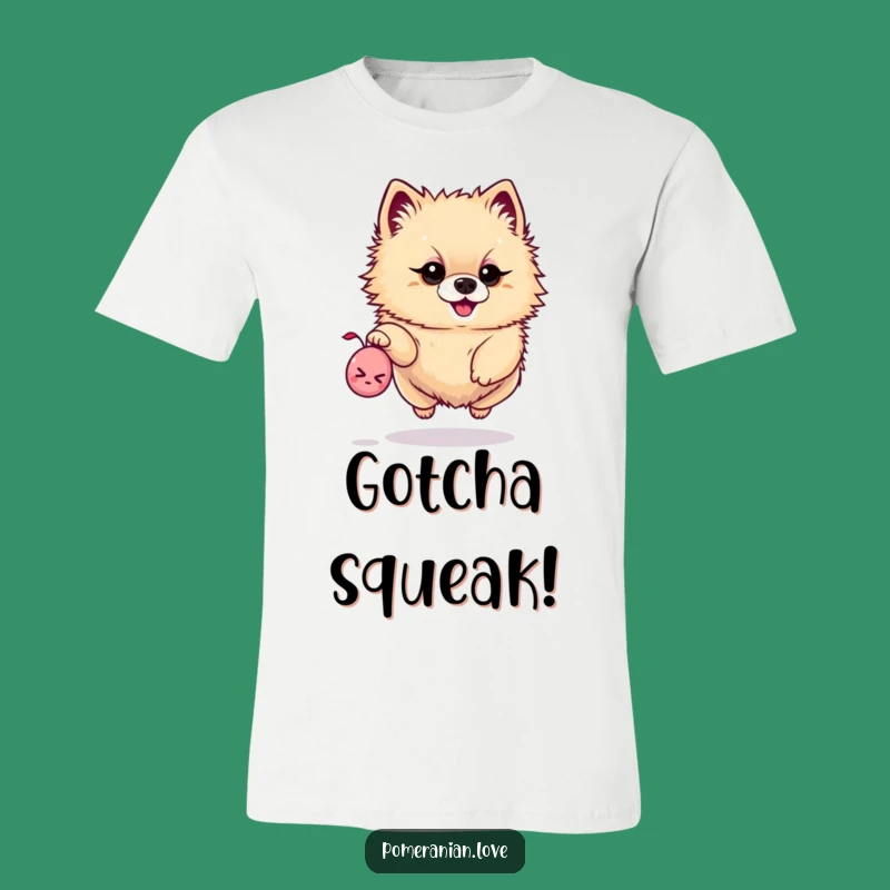 Funny Leaping Pomeranian Toy T-Shirt - Action-Packed Fun Gift