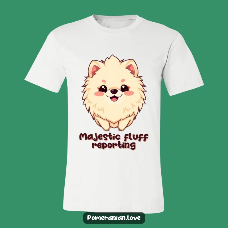 Funny Pomeranian Mane T-Shirt: Show Off Your Fluffy Friend's Hilarious Style!