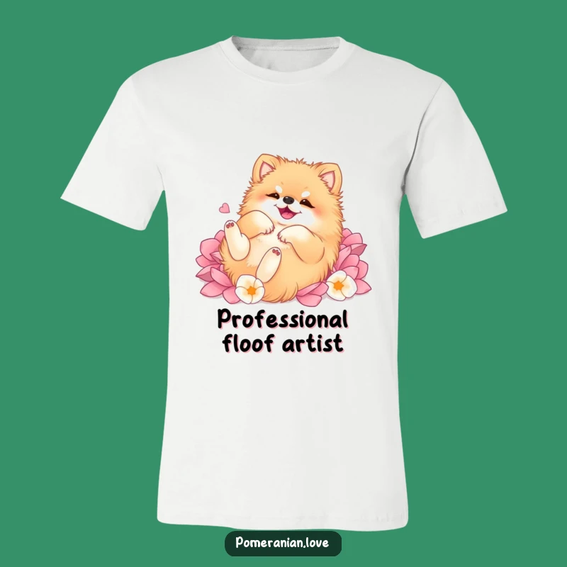 Funny Pomeranian Petal Bliss T-Shirt - Hilarious Dog Tee Gift