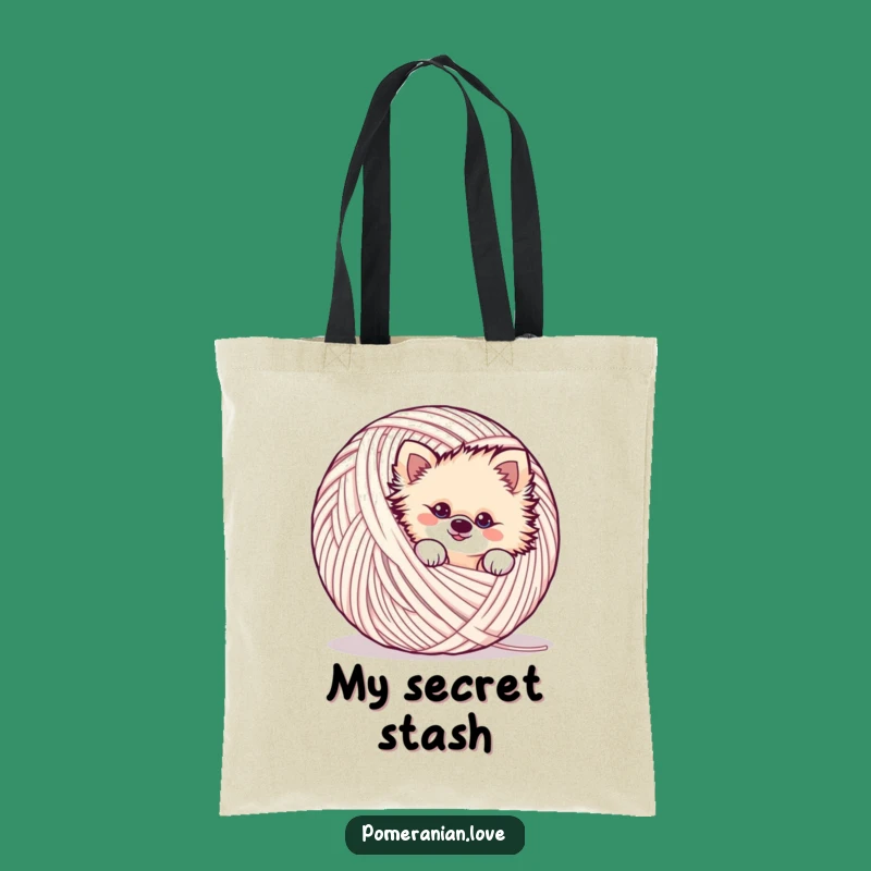Funny Mischievous Pomeranian Tote Bag - Carry Your Shenanigans