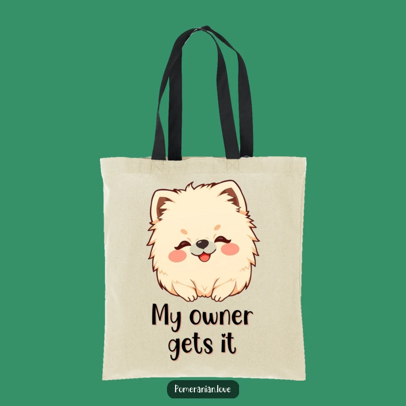 Funny Pomeranian Head Scratch Tote Bag: Carry Your Essentials in Style