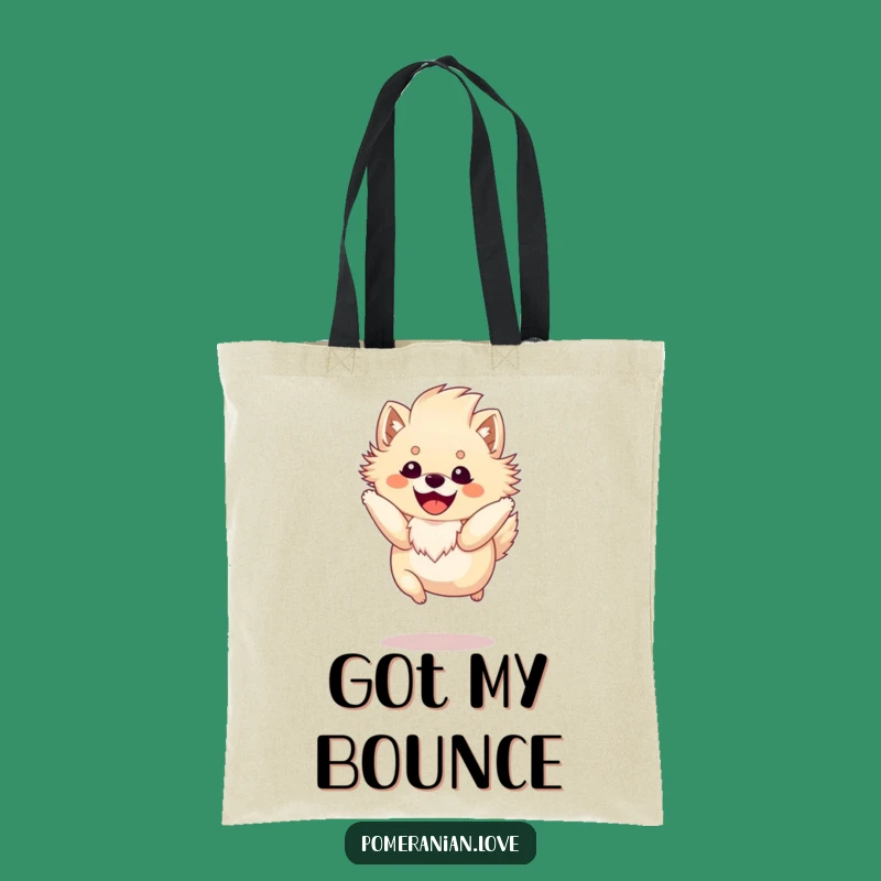 Funny Pomeranian Tote Bag: Fluffy Mane Jumper, Spacious Cute Gift Bag