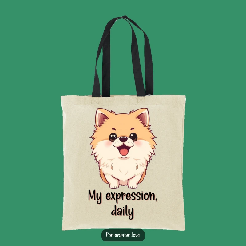 Funny Surprised Pomeranian Tote Bag - Your Go-To Shopping Companion