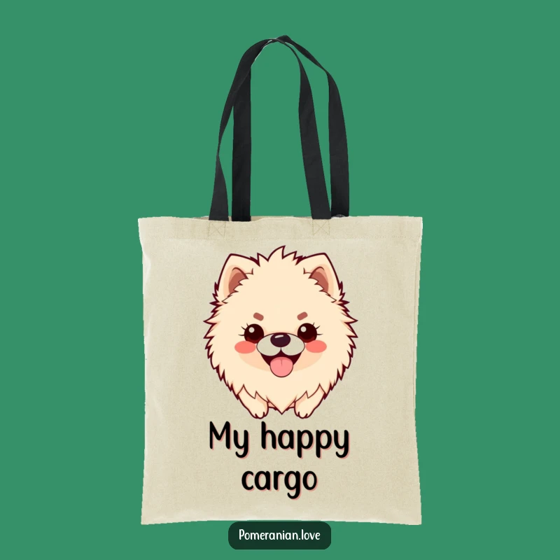 Funny Pomeranian Smile Tote Bag: Carry Your Happiness