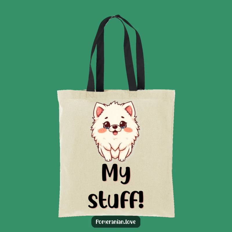 Funny Surprised Pomeranian Tote Bag - Spacious & Hilarious Dog Lover Accessory